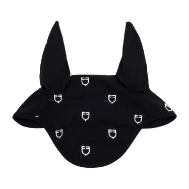 Bonnet anti-mouches logo multicolore Black Line Edition Equestro Noir
