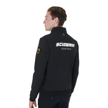 Blouson homme en tissu technique collection Scuderia Equestro Noir