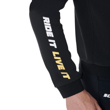 Blouson homme en tissu technique collection Scuderia Equestro Noir