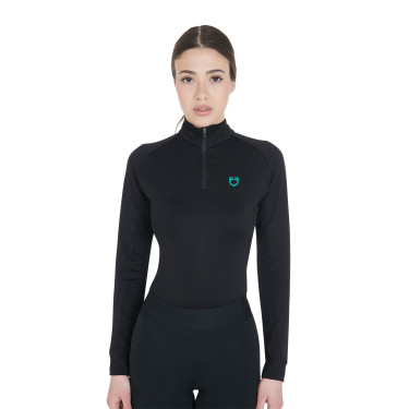Base layer ajusté manches longues femme en tissu technique Equestro Base layer ajusté manches longues femme en tissu technique Equestro