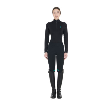 Base layer ajusté manches longues femme en tissu technique Equestro Base layer ajusté manches longues femme en tissu technique Equestro
