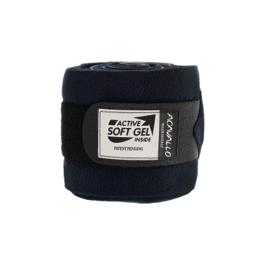 Bandes en gel et polaire Acavallo par paire Bleu