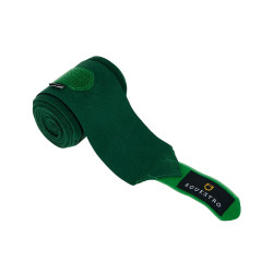 Bandes de travail en polaire et élastique respirantes par 4 Equestro Vert chasseur Bandes de travail en polaire et élastique respirantes par 4 Equestro Vert chasseur