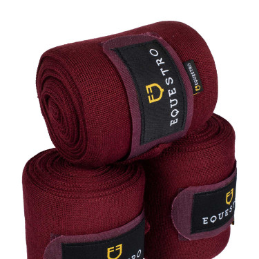 Bandes de repos en laine par 4 Equestro Bandes de repos en laine par 4 Equestro