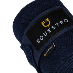 Bandes de repos en laine par 4 Equestro Marine Bleu marine Bandes de repos en laine par 4 Equestro Marine Bleu marine