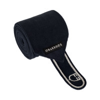 Bandes de polo respirantes Diamond par 4 Equestro Noir