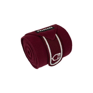 Bandes de polo poney avec logo brodé Diamond par 4 Equestro Bandes de polo poney avec logo brodé Diamond par 4 Equestro