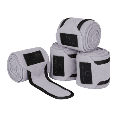 Bandes de polo par 4 Equestro Gris / noir