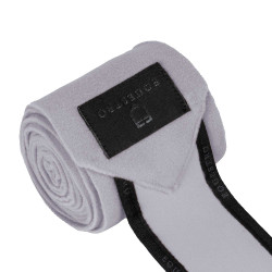Bandes de polo par 4 Equestro Gris / noir Bandes de polo par 4 Equestro Gris / noir