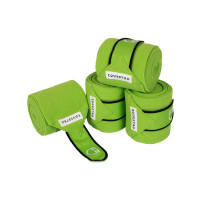 Bandes de polo fermeture velcro Trim par 4 Equestro Citron / noir Jaune