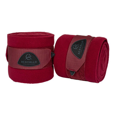 Bandes d'exercice en polaire avec fermeture velcro Acavallo par 2 Bandes d'exercice en polaire avec fermeture velcro Acavallo par 2