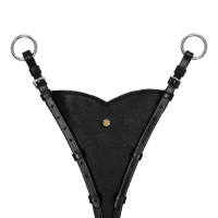 Attache de martingale réglable Equestro Noir Attache de martingale réglable Equestro Noir