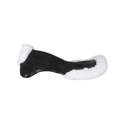 Amortisseur thérapeutique en gel réhausse avant en laine écologique Acavallo Noir / blanc