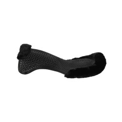 Amortisseur thérapeutique en gel réhausse avant en laine écologique Acavallo Noir / noir