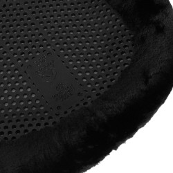 Amortisseur thérapeutique en gel réhausse avant en laine écologique Acavallo Noir / noir