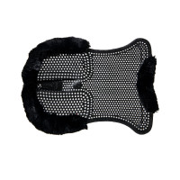 Amortisseur thérapeutique en gel avec rehausse arrière en laine écologique Acavallo Noir / noir