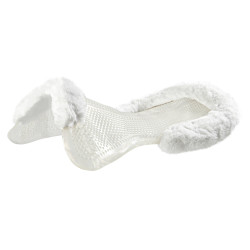 Amortisseur thérapeutique en gel découpe en laine écologique Acavallo Transparent / blanc