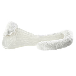 Amortisseur thérapeutique en gel découpe en laine écologique Acavallo Transparent / blanc