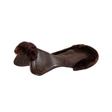 Amortisseur thérapeutique en gel découpe en laine écologique Acavallo Marron / marron