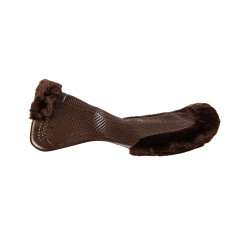 Amortisseur thérapeutique en gel découpe en laine écologique Acavallo Marron / marron