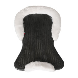 Amortisseur thérapeutique en gel découpe en laine écologique Acavallo Noir / blanc