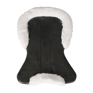 Amortisseur thérapeutique en gel découpe en laine écologique Acavallo Noir / blanc