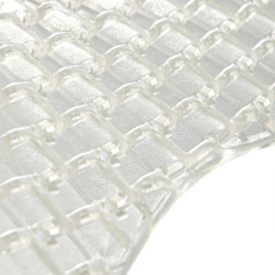 Amortisseur respirant en gel avec découpe en laine de mouton Acavallo Transparent / blanc Amortisseur respirant en gel avec découpe en laine de mouton Acavallo Transparent / blanc