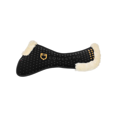 Amortisseur mémoire de forme et laine écologique avec grip en silicone et logo Equestro Amortisseur mémoire de forme et laine écologique avec grip en silicone et logo Equestro