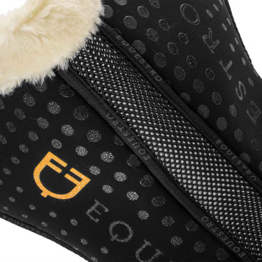 Amortisseur mémoire de forme et laine écologique avec grip en silicone et logo Equestro Amortisseur mémoire de forme et laine écologique avec grip en silicone et logo Equestro