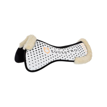 Amortisseur mémoire de forme et laine écologique avec grip en silicone et logo Equestro Amortisseur mémoire de forme et laine écologique avec grip en silicone et logo Equestro