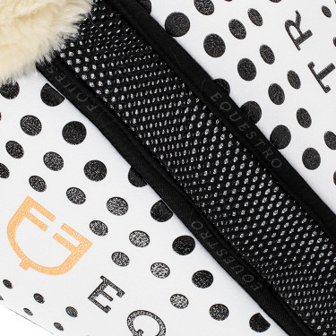 Amortisseur mémoire de forme et laine écologique avec grip en silicone et logo Equestro Amortisseur mémoire de forme et laine écologique avec grip en silicone et logo Equestro