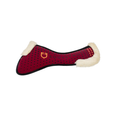 Amortisseur mémoire de forme et laine écologique avec grip en silicone et logo Equestro Amortisseur mémoire de forme et laine écologique avec grip en silicone et logo Equestro