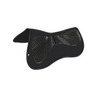 Amortisseur mémoire de forme avec rehausse arrière en mouton complet Acavallo Noir