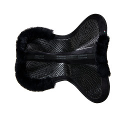 Amortisseur mémoire de forme avec poches configurables et rehausse avant et arrière Acavallo Noir / noir