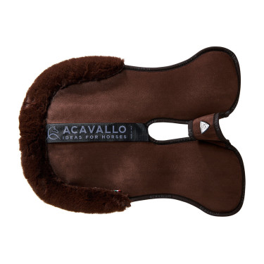 Amortisseur mémoire de forme avec poches configurables et pad Piuma Acavallo Marron / marron