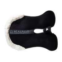 Amortisseur mémoire de forme avec poches configurables et pad Piuma Acavallo Noir / naturel