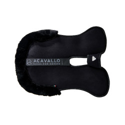 Amortisseur mémoire de forme avec poches configurables et pad Piuma Acavallo Noir / noir