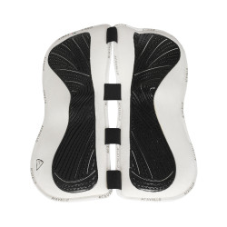 Amortisseur mémoire de forme avec poches configurables en mouton complet Acavallo Blanc Amortisseur mémoire de forme avec poches configurables en mouton complet Acavallo Blanc