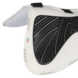 Amortisseur mémoire de forme avec poches configurables en mouton complet Acavallo Blanc Amortisseur mémoire de forme avec poches configurables en mouton complet Acavallo Blanc