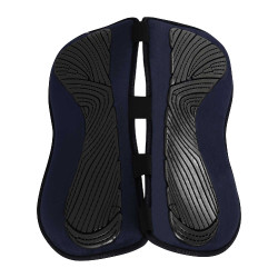 Amortisseur mémoire de forme avec poches configurables en mouton complet Acavallo Bleu