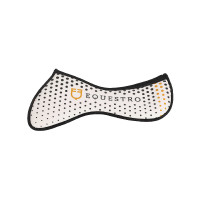 Amortisseur mémoire de forme avec grip en silicone et logo Equestro Blanc Amortisseur mémoire de forme avec grip en silicone et logo Equestro Blanc