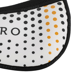 Amortisseur mémoire de forme avec grip en silicone et logo Equestro Blanc
