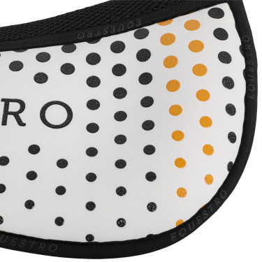 Amortisseur mémoire de forme avec grip en silicone et logo Equestro Blanc