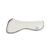Amortisseur mémoire de forme avec grip en gel hexagonal et rehausse arrière Acavallo Blanc Amortisseur mémoire de forme avec grip en gel hexagonal et rehausse arrière Acavallo Blanc