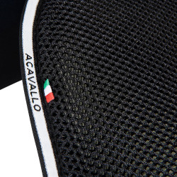 Amortisseur mémoire de forme avec grip en gel hexagonal et rehausse arrière Acavallo Noir Amortisseur mémoire de forme avec grip en gel hexagonal et rehausse arrière Acavallo Noir