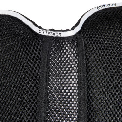 Amortisseur mémoire de forme avec grip en gel hexagonal et rehausse arrière Acavallo Noir Amortisseur mémoire de forme avec grip en gel hexagonal et rehausse arrière Acavallo Noir