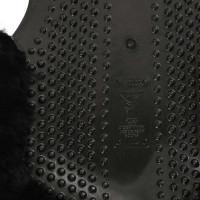 Amortisseur massant en gel avec découpe en laine de mouton Acavallo Noir / noir