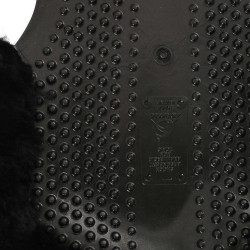 Amortisseur massant en gel avec découpe en laine de mouton Acavallo Noir / noir Amortisseur massant en gel avec découpe en laine de mouton Acavallo Noir / noir