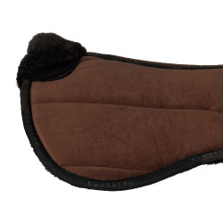 Amortisseur en laine écologique Equestro Marron / noir