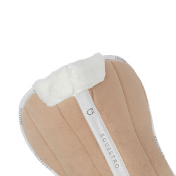 Amortisseur en laine écologique Equestro Sable / blanc Beige